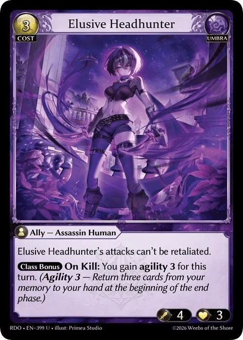 Elusive Headhunter (Curio Foil) #399 – Radiant Origins