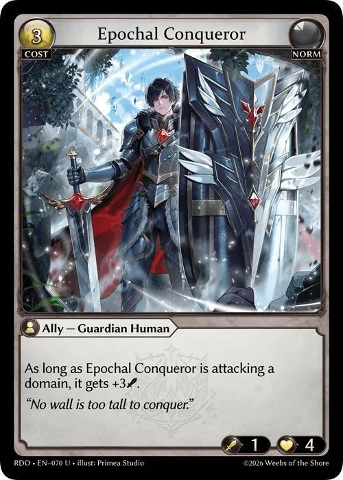 Epochal Conqueror (Curio Foil) #70 – Radiant Origins