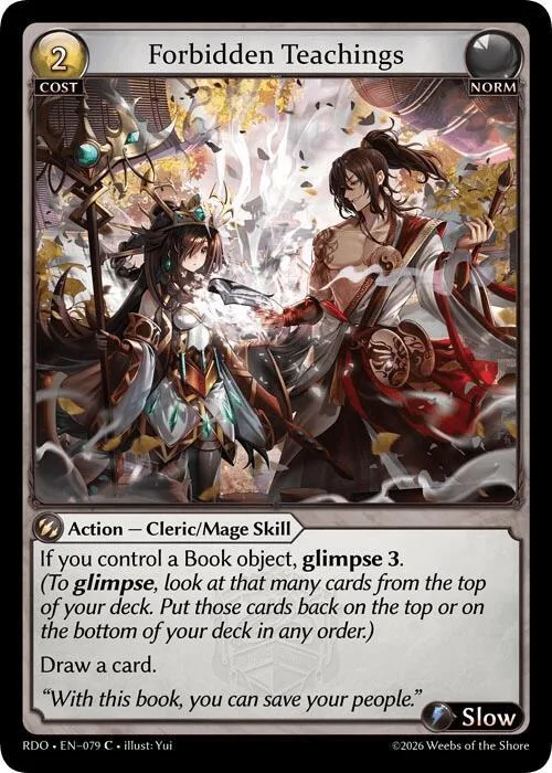 Forbidden Teachings (Curio Foil) #79 – Radiant Origins