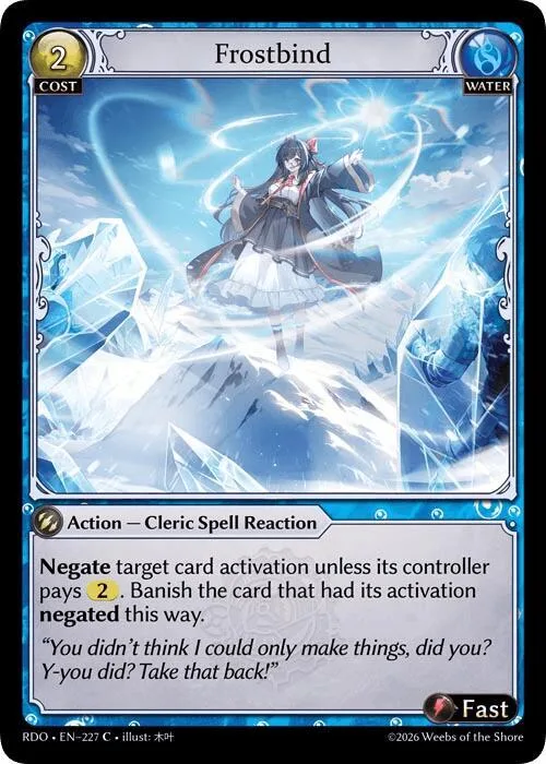 Frostbind (Curio Foil) #227 – Radiant Origins