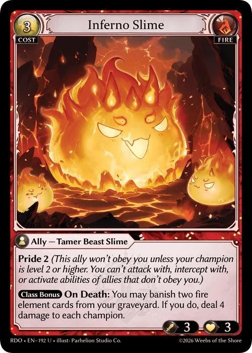 Inferno Slime (Curio Foil) #192 – Radiant Origins
