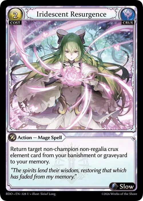 Iridescent Resurgence (Curio Foil) #328 – Radiant Origins