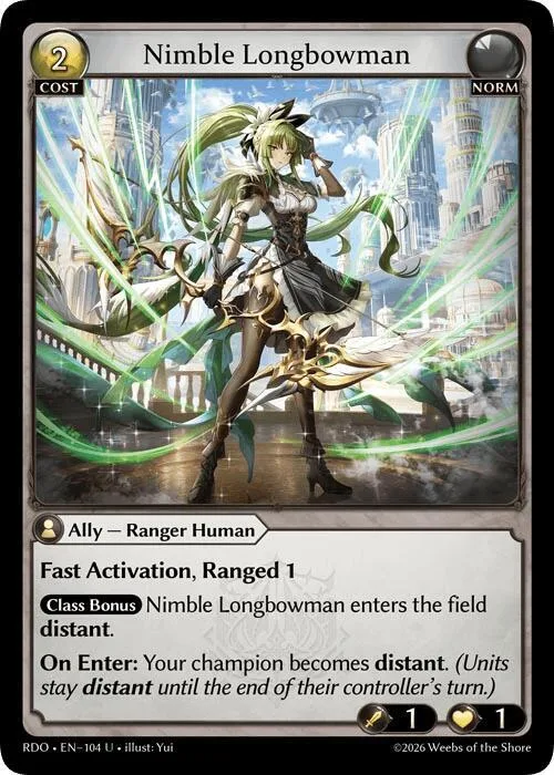 Nimble Longbowman (Curio Foil) #104 – Radiant Origins