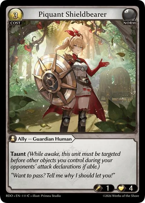 Piquant Shieldbearer (Curio Foil) #111 – Radiant Origins