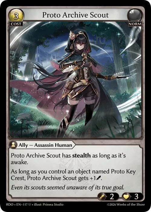 Proto Archive Scout (Curio Foil) #117 – Radiant Origins