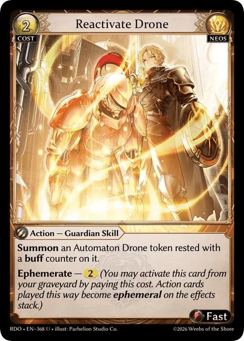 Reactivate Drone (Curio Foil) #368 – Radiant Origins
