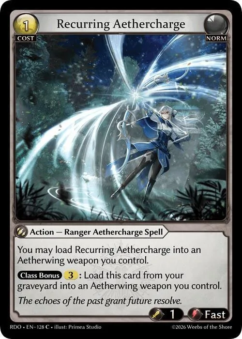 Recurring Aethercharge (Curio Foil) #128 – Radiant Origins