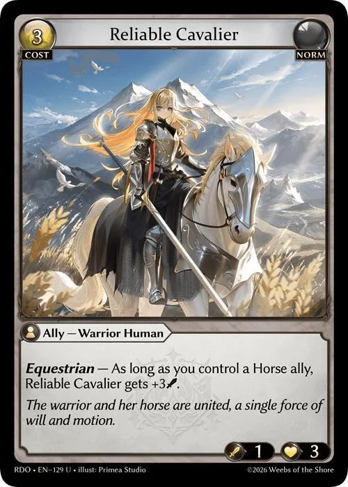 Reliable Cavalier (Curio Foil) #129 – Radiant Origins