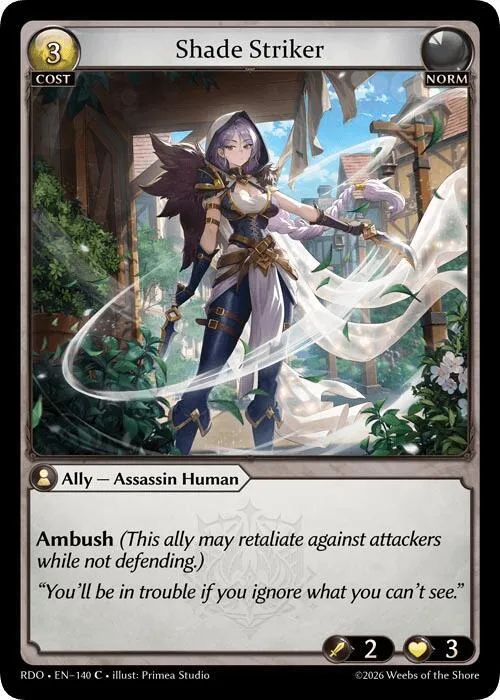 Shade Striker (Curio Foil) #140 – Radiant Origins