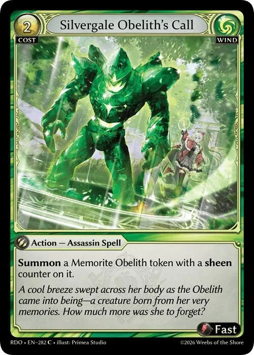Silvergale Obelith's Call (Curio Foil) #282 – Radiant Origins