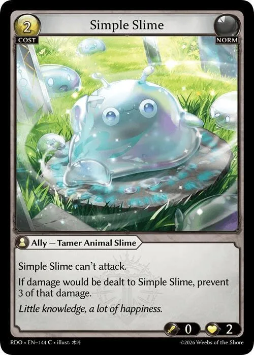 Simple Slime (Curio Foil) #144 – Radiant Origins