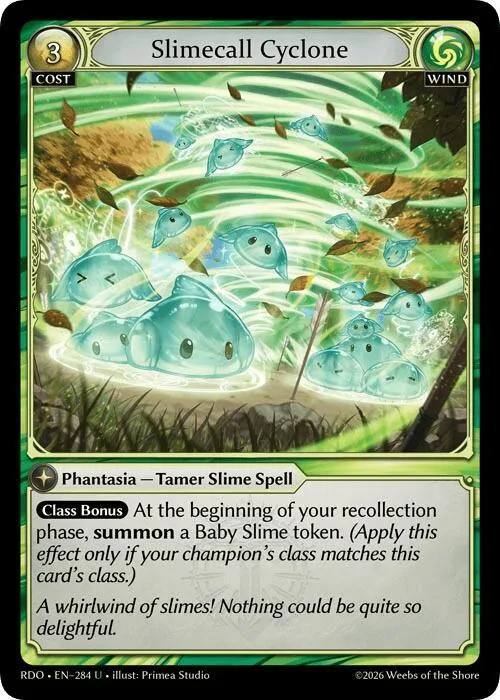 Slimecall Cyclone (Curio Foil) #284 – Radiant Origins