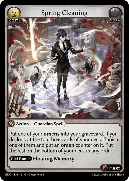 Spring Cleaning (Curio Foil) #151 – Radiant Origins