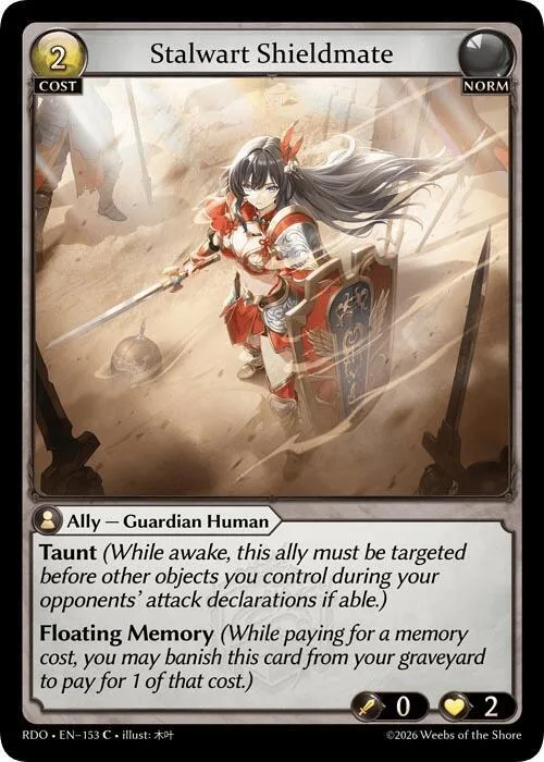 Stalwart Shieldmate (Curio Foil) #153 – Radiant Origins