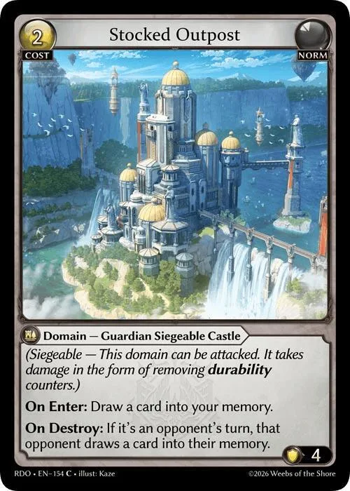 Stocked Outpost (Curio Foil) #154 – Radiant Origins