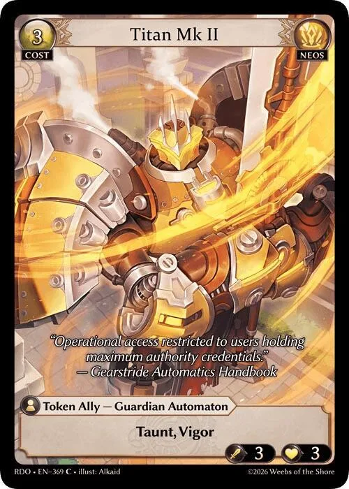 Titan Mk II (Curio Foil) #369 – Radiant Origins