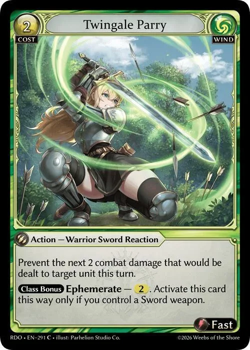 Twingale Parry (Curio Foil) #291 – Radiant Origins