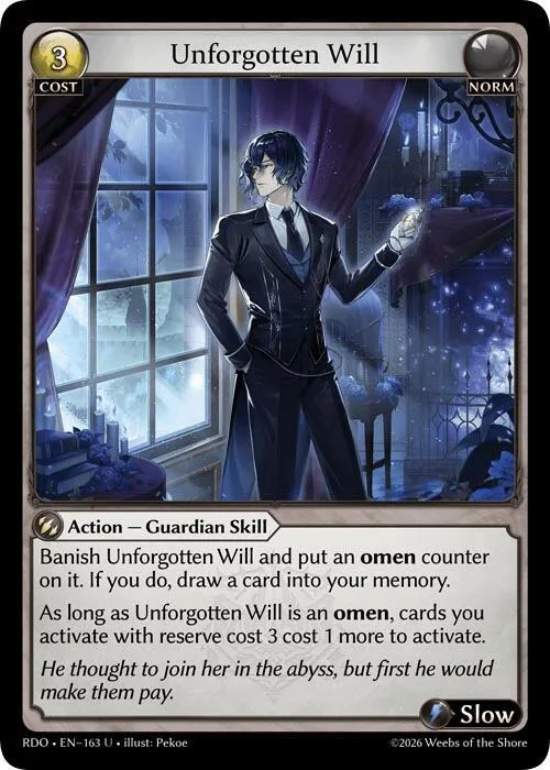 Unforgotten Will (Curio Foil) #163 – Radiant Origins