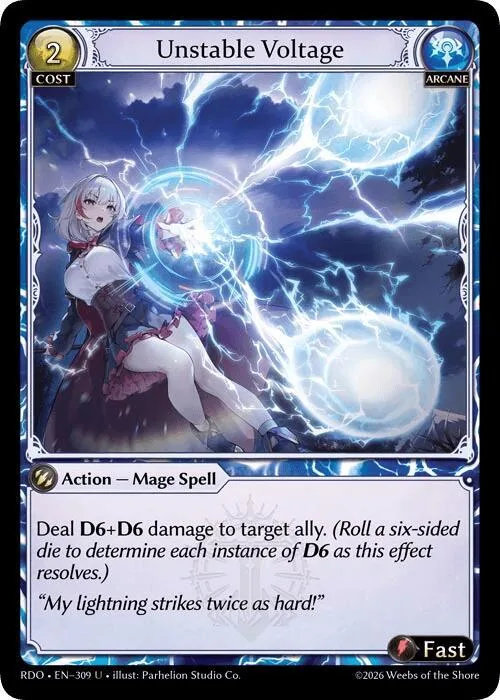 Unstable Voltage (Curio Foil) #309 – Radiant Origins