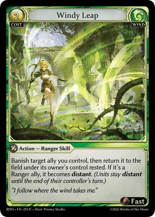 Windy Leap (Curio Foil) #295 – Radiant Origins