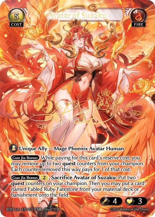 Avatar of Suzaku (CSR) #171 – Radiant Origins