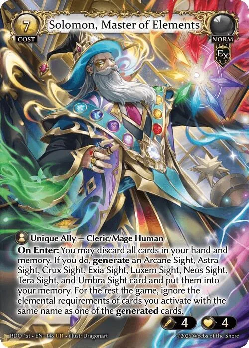 Solomon, Master of Elements #148 – Radiant Origins