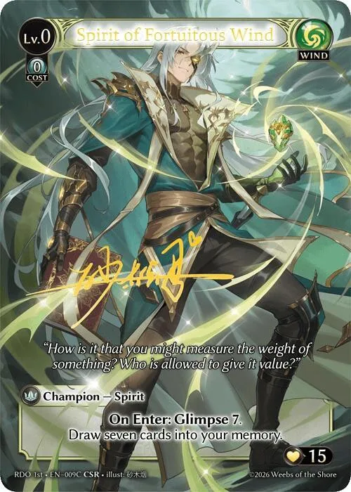 Spirit of Fortuitous Wind (009C) #9c – Radiant Origins