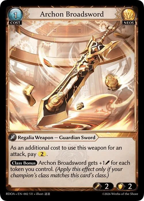 Archon Broadsword #2 – Radiant Origins