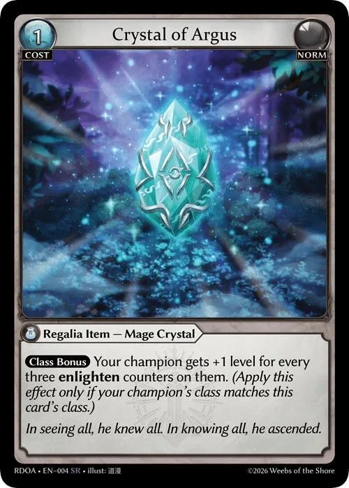 Crystal of Argus #4 – Radiant Origins