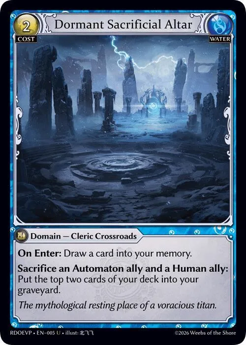 Dormant Sacrificial Altar #5 – Radiant Origins Event Pack