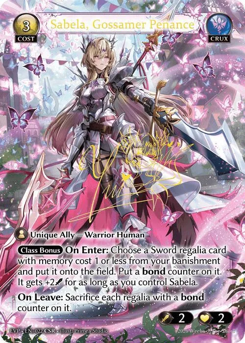 Sabela, Gossamer Penance #22 – Radiant Origins Event Pack