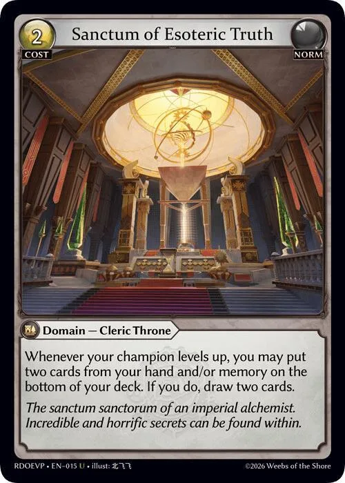 Sanctum of Esoteric Truth #15 – Radiant Origins Event Pack