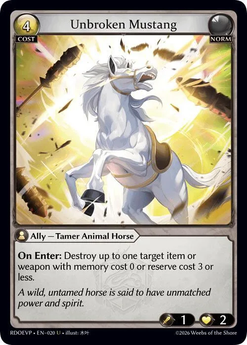 Unbroken Mustang #20 – Radiant Origins Event Pack