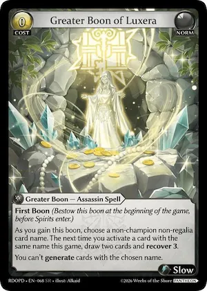 Greater Boon of Luxera #68 – Radiant Origins: Pantheon