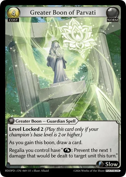 Greater Boon of Parvati #69 – Radiant Origins: Pantheon