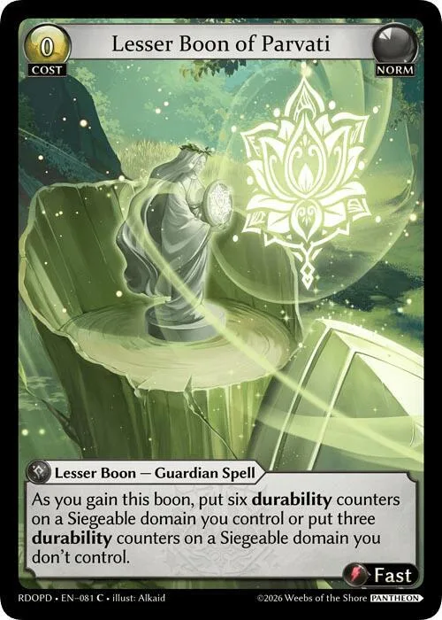 Lesser Boon of Parvati #81 – Radiant Origins: Pantheon