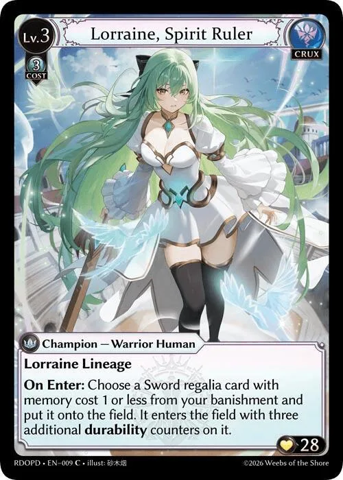 Lorraine, Spirit Ruler (Extended Art) #9 – Radiant Origins: Pantheon