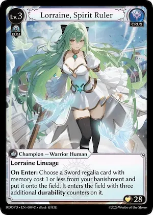 Lorraine, Spirit Ruler (Extended Art) #9 – Radiant Origins: Pantheon