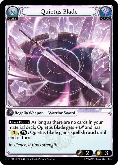 Quietus Blade #34 – Radiant Origins: Pantheon