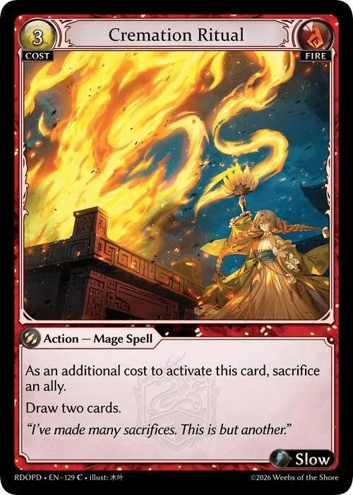 Cremation Ritual #129 – Radiant Origins: Pantheon