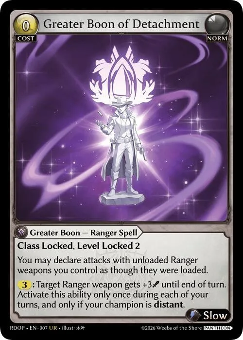 Greater Boon of Detachment #7 – Radiant Origins: Pantheon