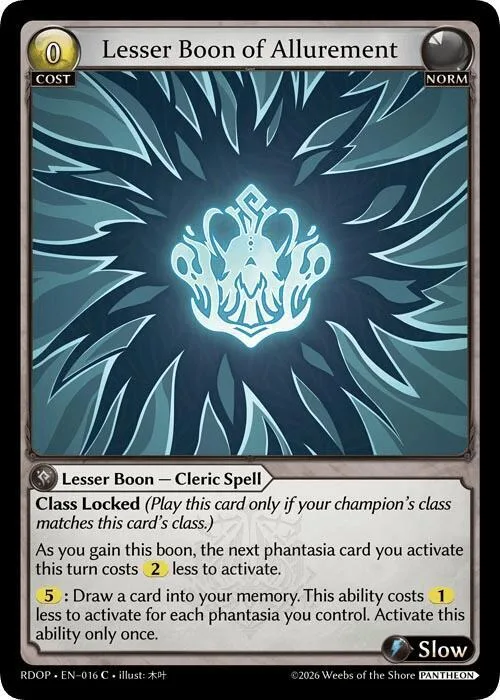 Lesser Boon of Allurement #16 – Radiant Origins: Pantheon