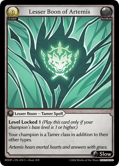 Lesser Boon of Artemis #18 – Radiant Origins: Pantheon