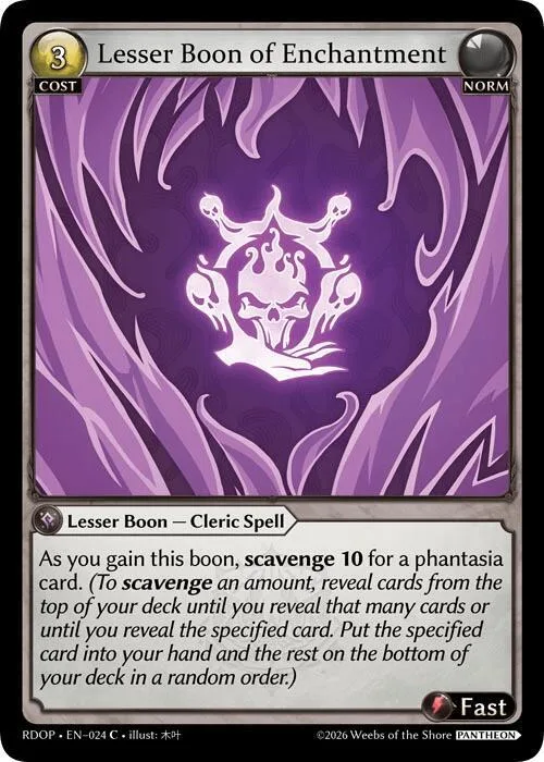 Lesser Boon of Enchantment #24 – Radiant Origins: Pantheon