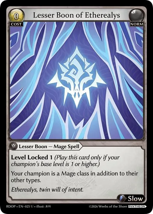 Lesser Boon of Etherealys #25 – Radiant Origins: Pantheon