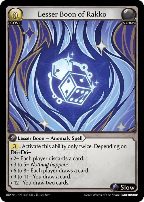 Lesser Boon of Rakko #36 – Radiant Origins: Pantheon