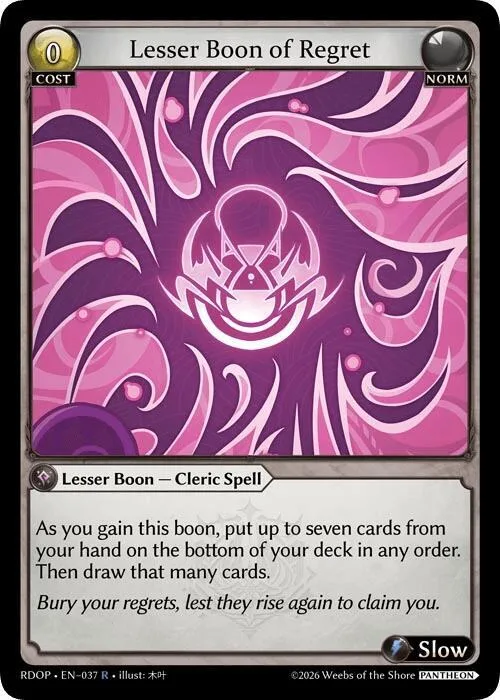 Lesser Boon of Regret #37 – Radiant Origins: Pantheon