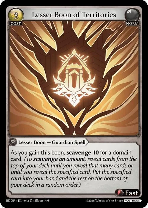 Lesser Boon of Territories #42 – Radiant Origins: Pantheon