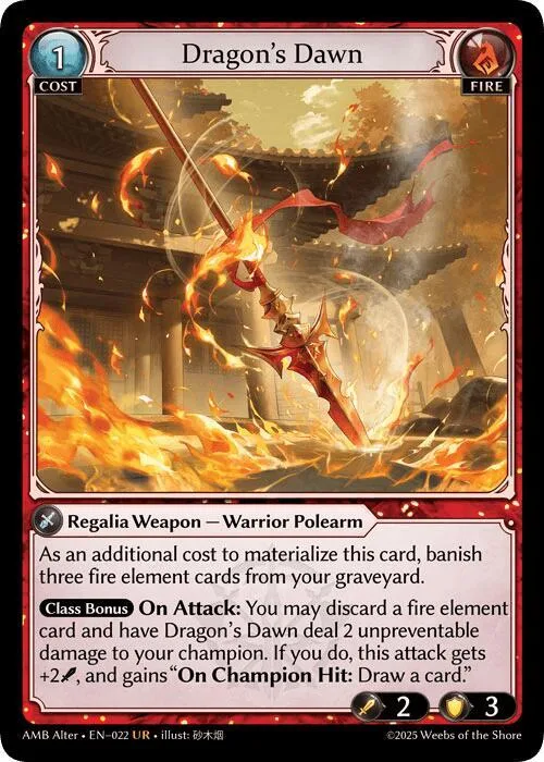 Dragon's Dawn #22 – Mortal Ambition Alter Edition