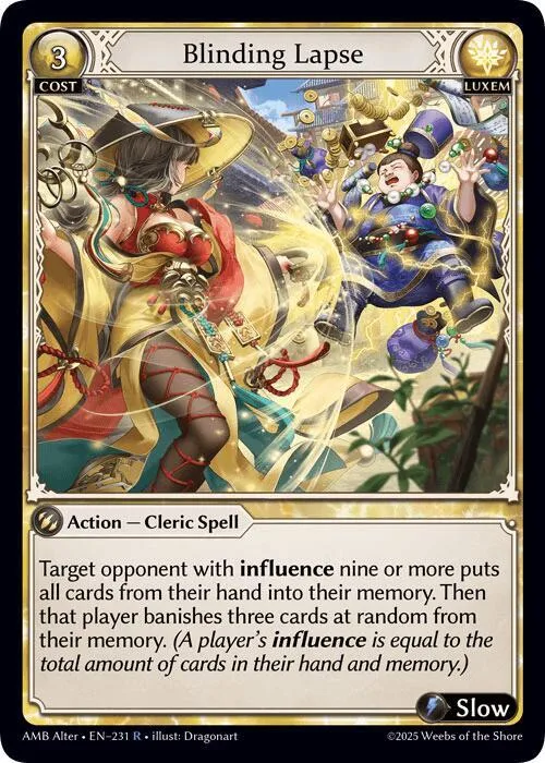 Blinding Lapse #231 – Mortal Ambition Alter Edition